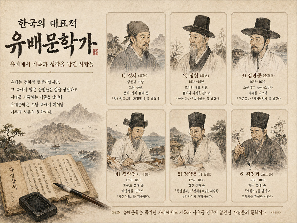 세계 유배문학 이미지